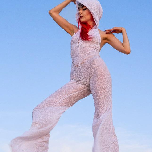 Sniptease velvet burnout white